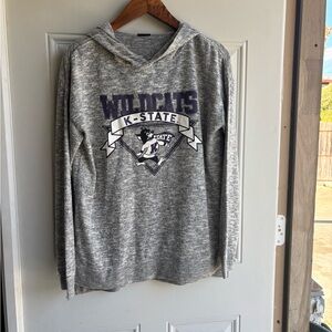 K-State Wildcats Gray Hoodie Sweater